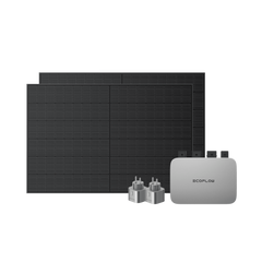 Комплект EcoFlow PowerStream - мікроінвертор 800W + сонячні панелі 2х400