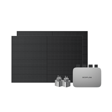 Комплект EcoFlow PowerStream - мікроінвертор 600W + сонячні панелі 2х400